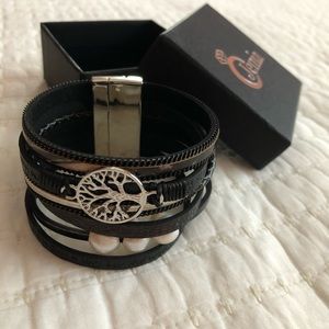 Boho Leather Wrap Bracelet
